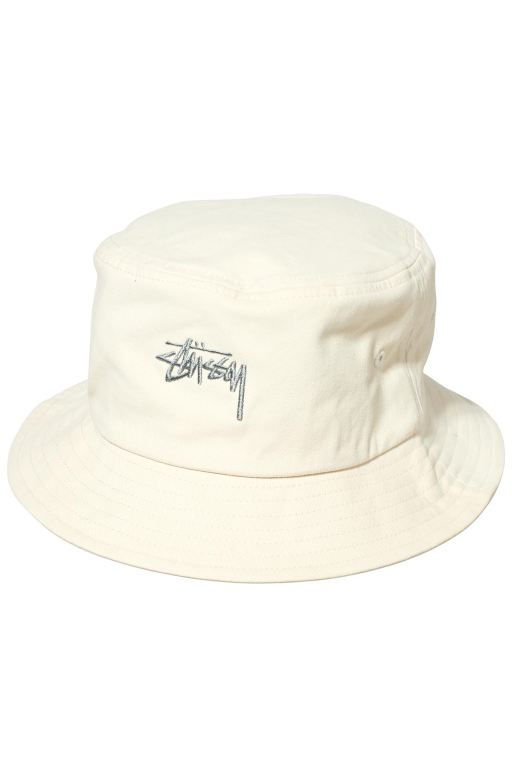 Stussy Mens Stock Bucket Hats White - XZVOJ1632